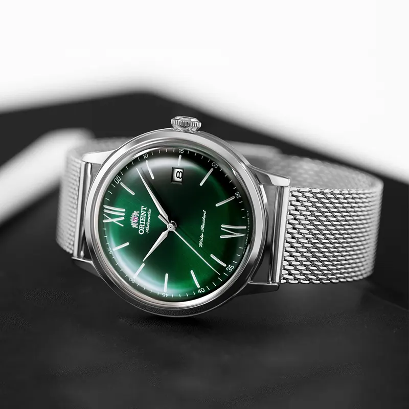 Orient Bambino Version 6 Green Dial Men's Watch- RA-AC0018E30B